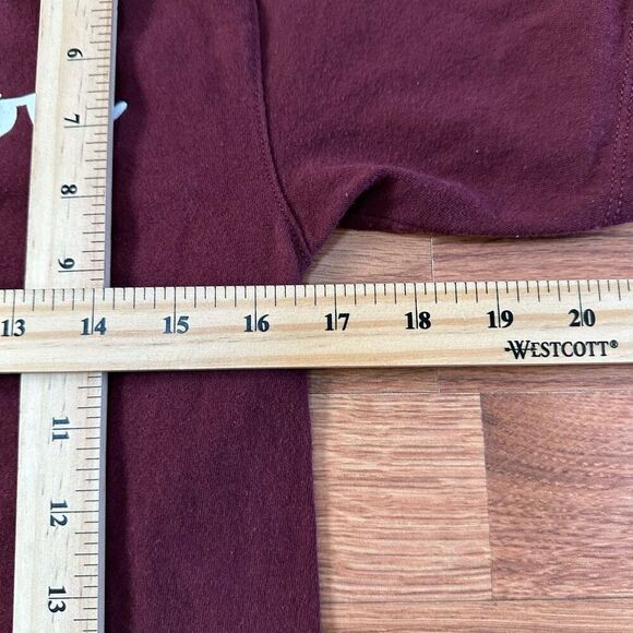 Champion Crew Neck Maroon Short Sleeve T-Shirt | Men Size Small - Picture 9 of 9